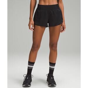 Lululemon Hotty Hot High-Rise Lined Short Black 2.5" - 6